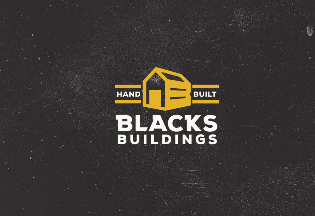 Blacks Buildings Tennessee shed company branding logo redesign
