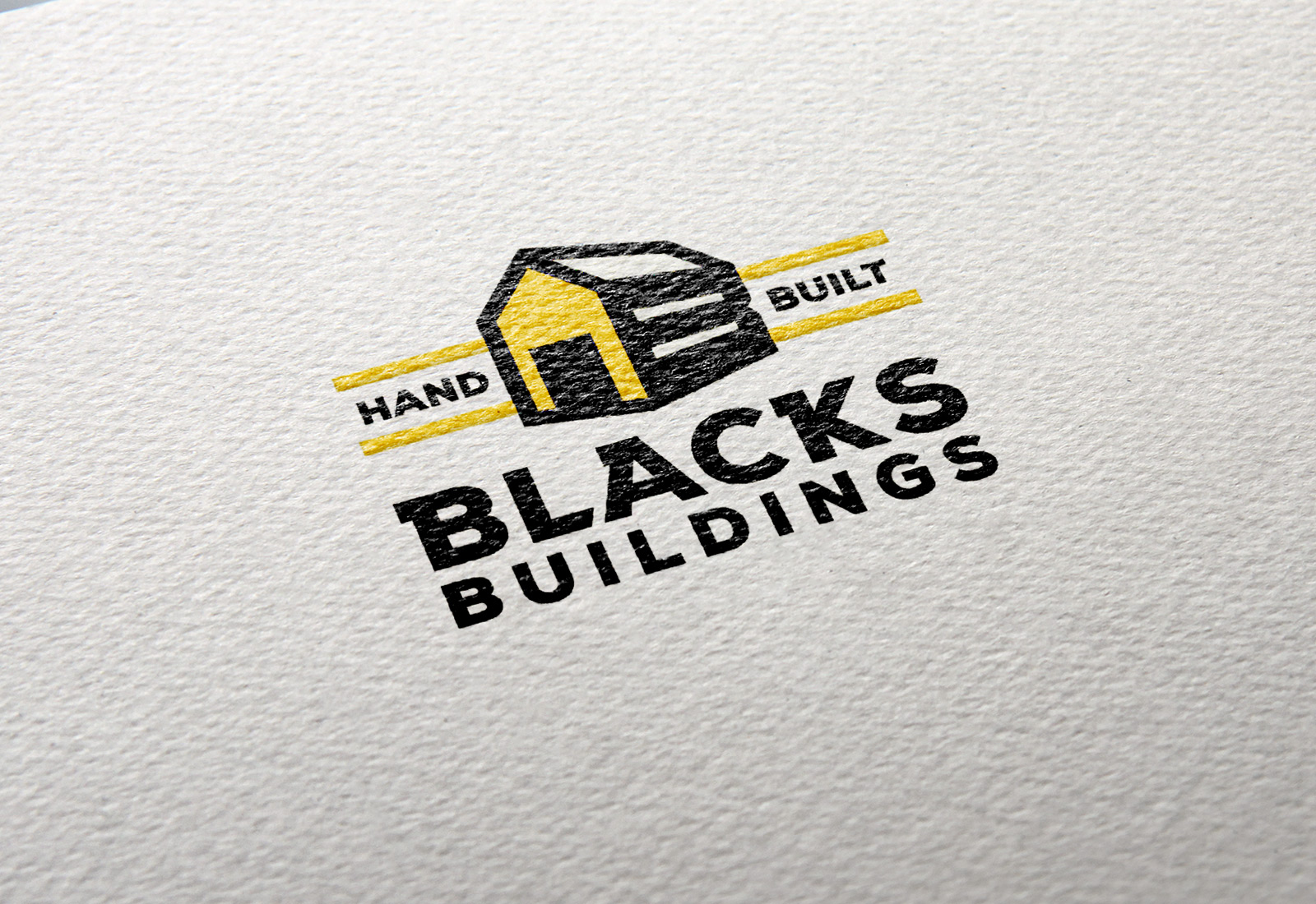 Blacks Buildings Tennessee shed company stationary embossed paper
