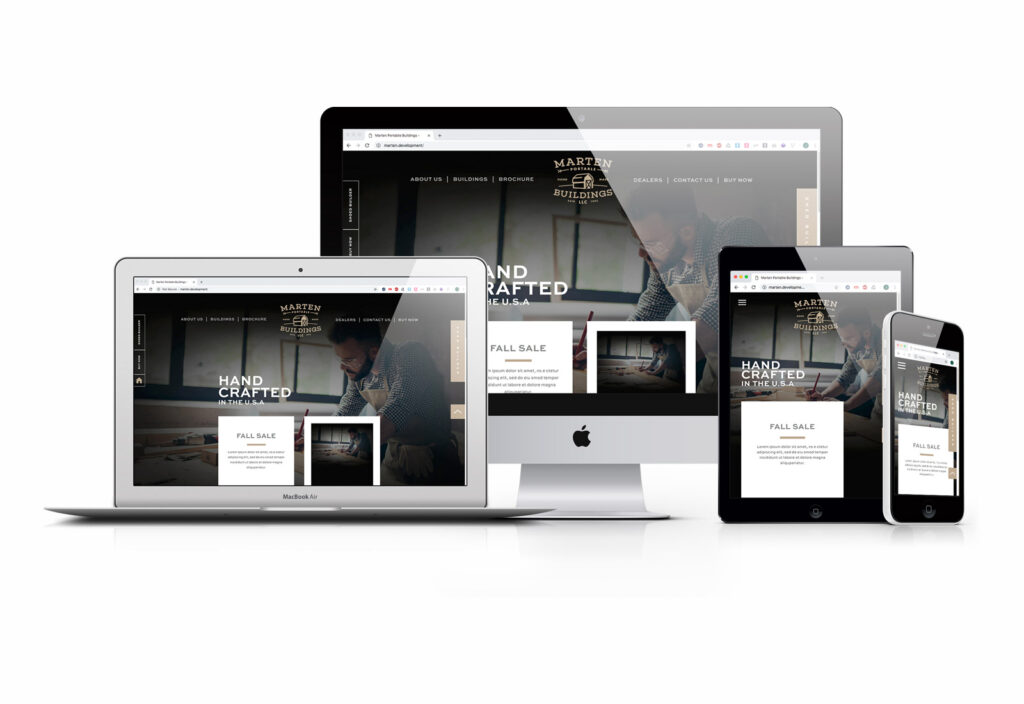 Marten Portable Buildings Responsive Website