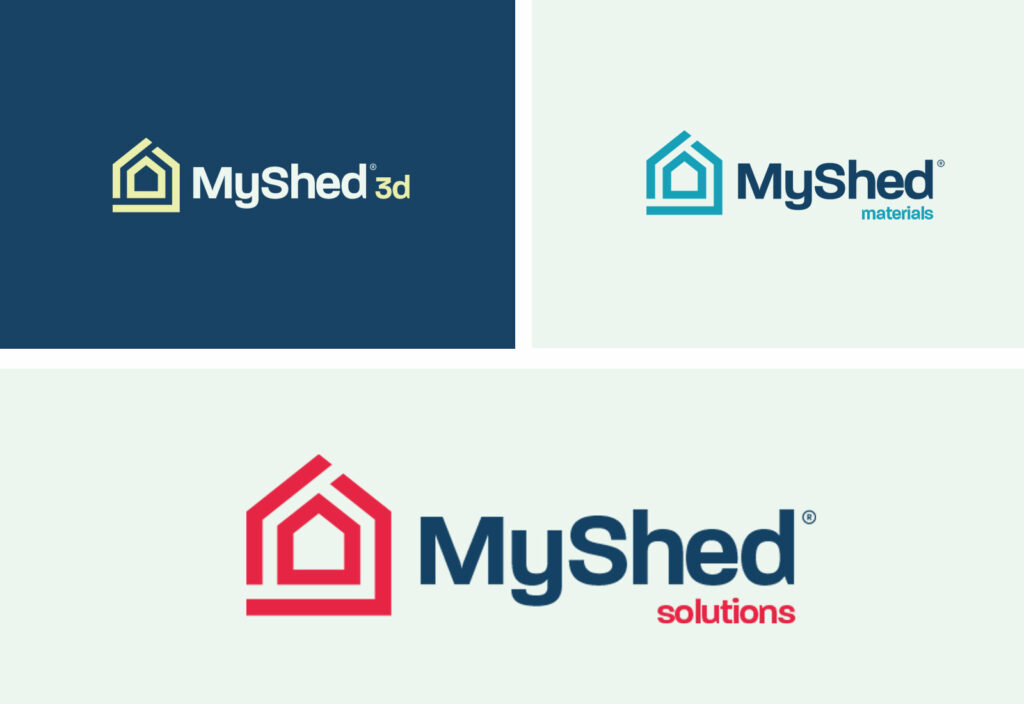 MyShed 3D Builder Brand Identity Design