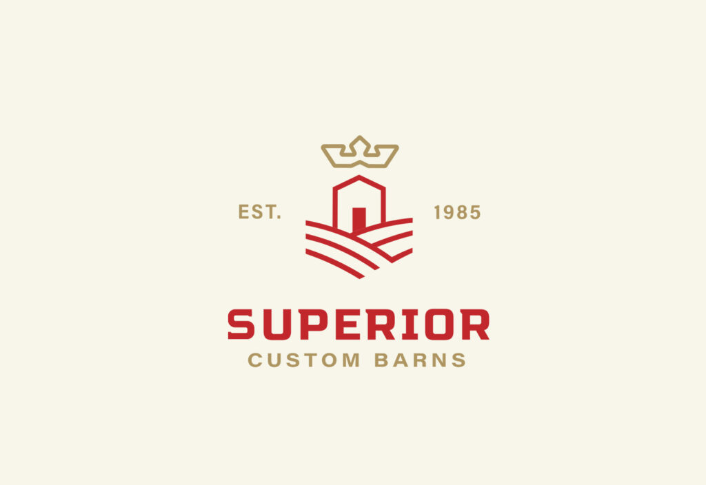 Superior Barns logo design