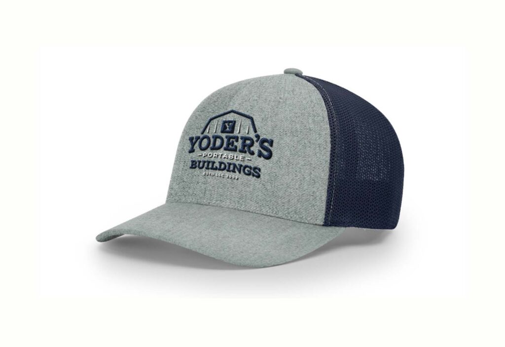 Yoder Portable Buildings logo on hat