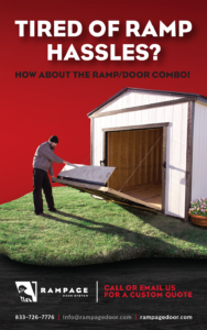 ramp/door system for the shed industry. shed journal business magazine.